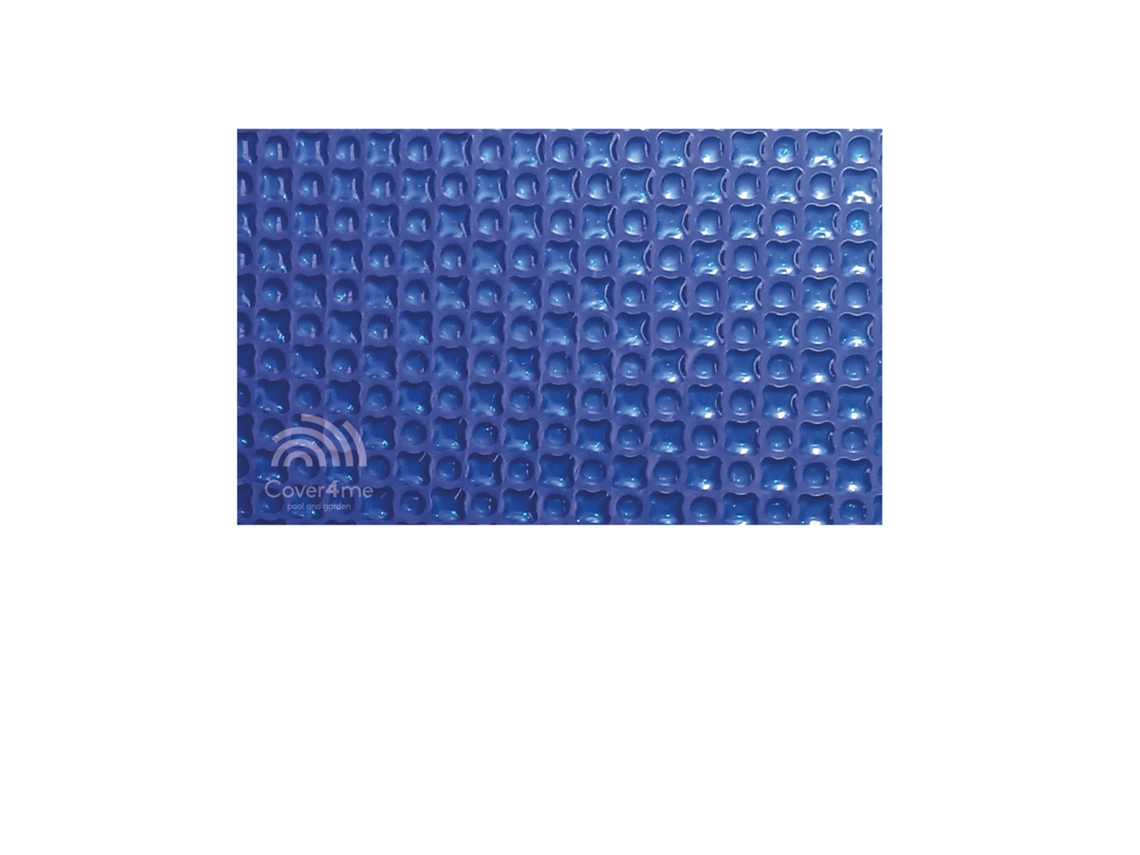 Cobertura Térmica COVER4ME Azul Escuro Bolha Diamante OXO 500 Microns Larg 6,00m x Comp 8,50m Reforço 4 Lados
