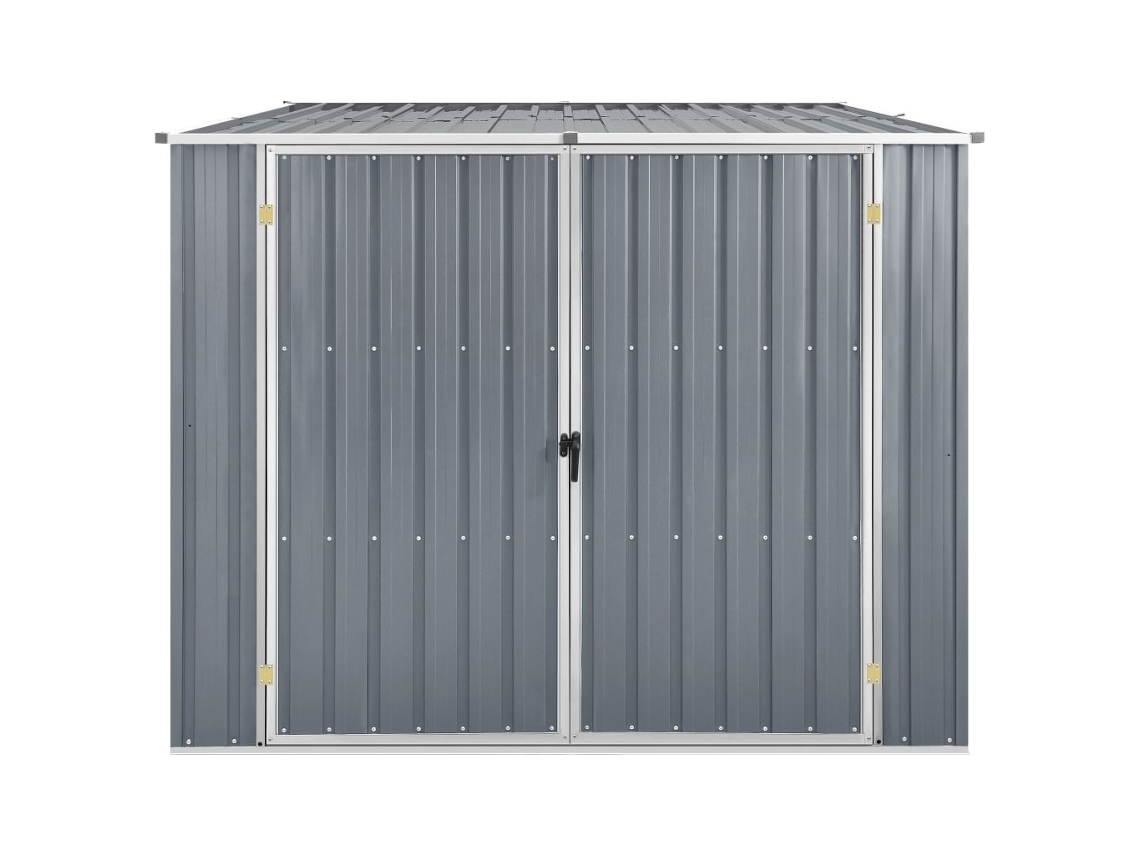 Abrigo MAISON EXCLUSIVE 195x198x159 cm Aço Galvanizado Cinzento